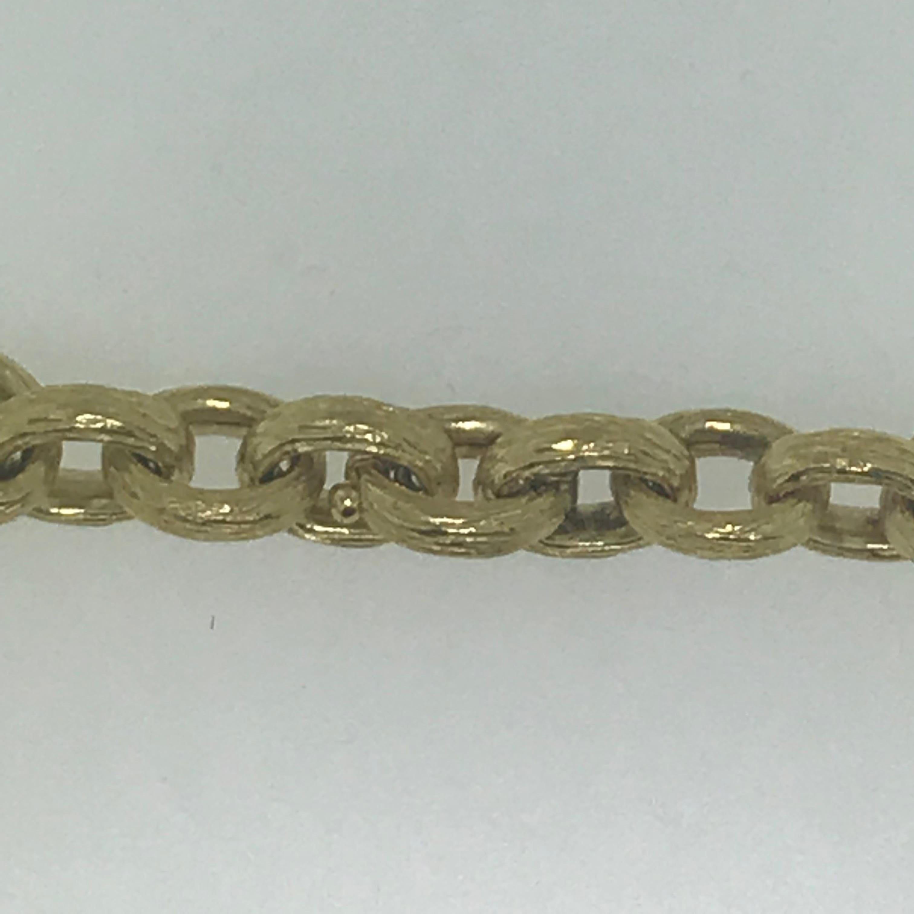Women's Flower Charm Bracelet .50 Carat Diamond Handcrafted 18 Karat Gold and Platinum 