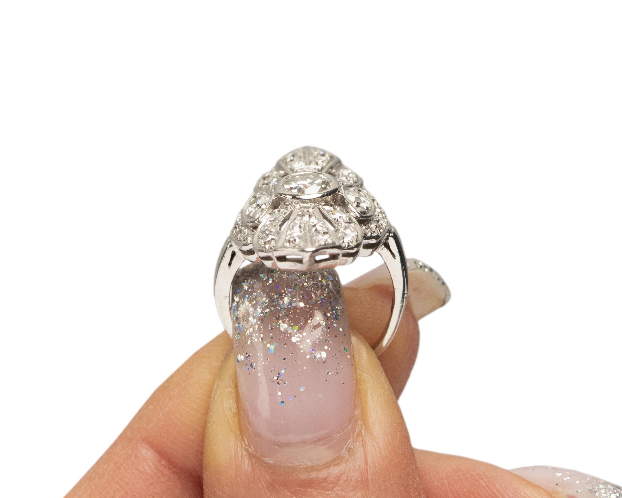 .50 Carat Diamond Platinum Cocktail Ring For Sale 1