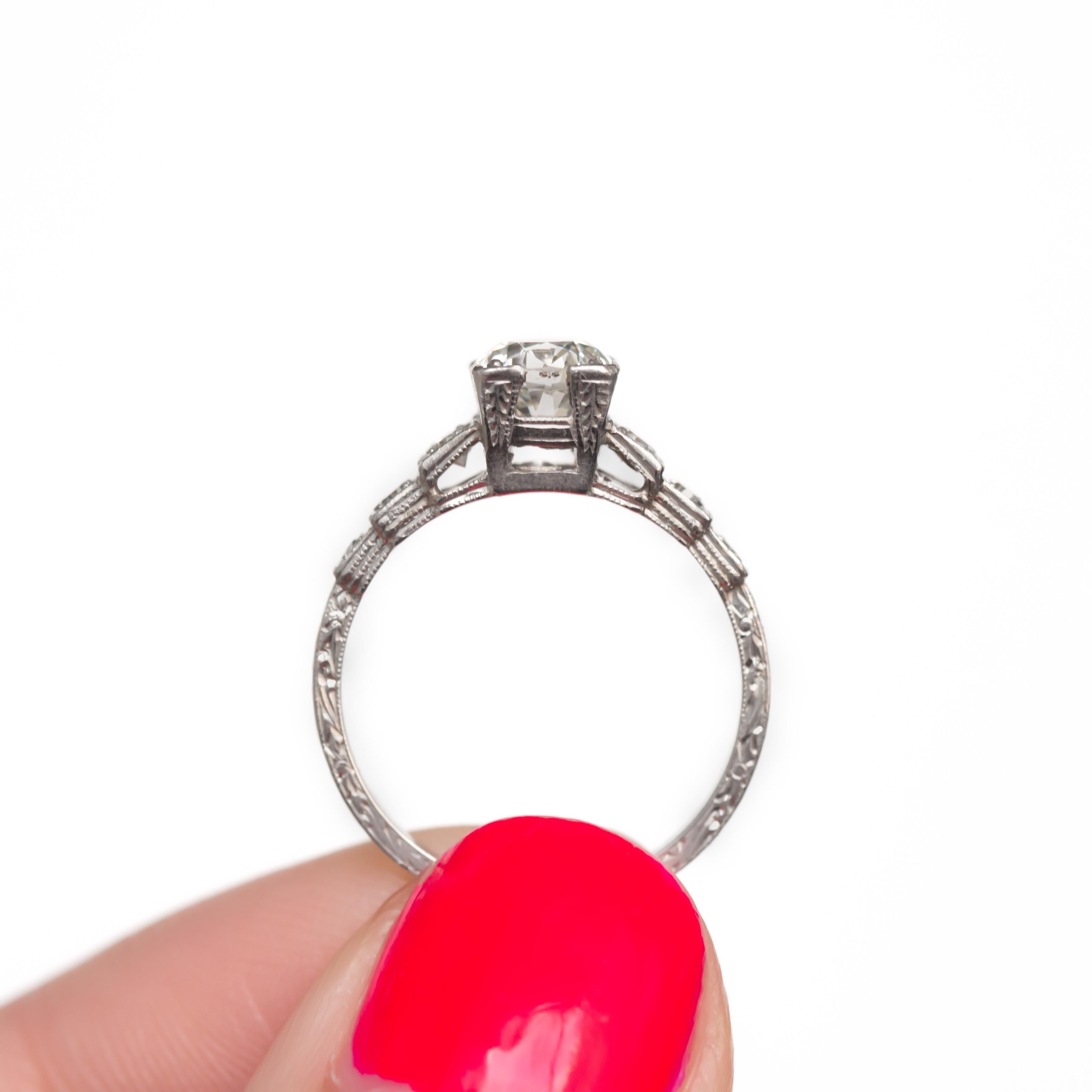 Women's .50 Carat Diamond Platinum Engagement Ring