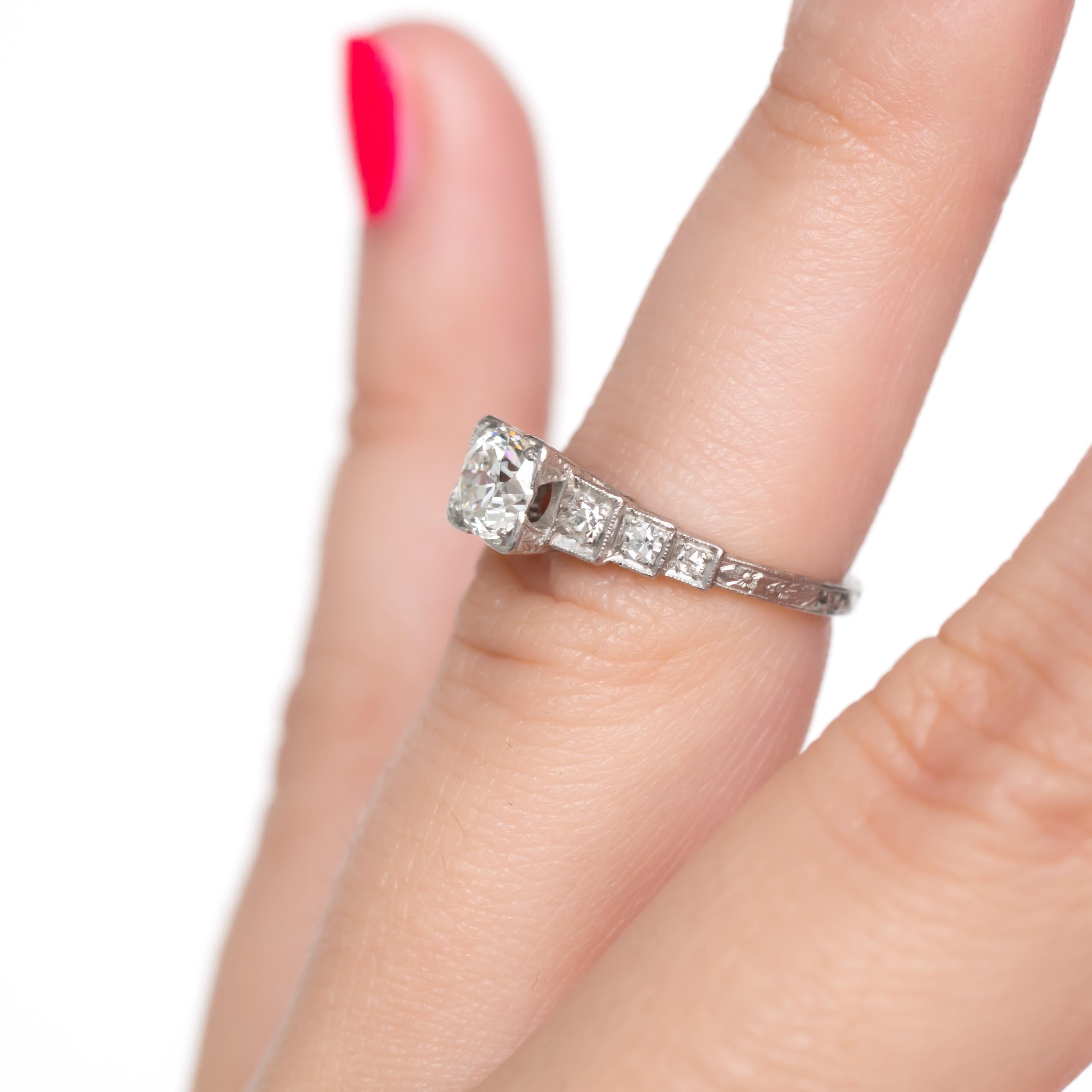 .50 Carat Diamond Platinum Engagement Ring 2