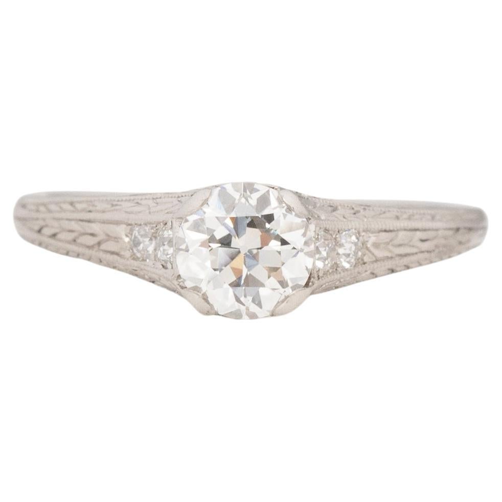 .50 Carat Diamond Platinum Engagement Ring For Sale