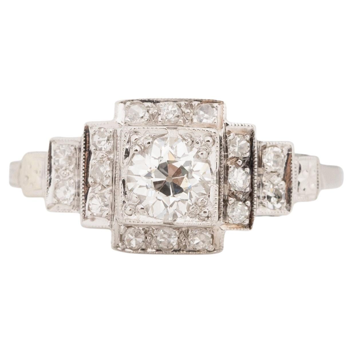 50 Karat Diamant-Verlobungsring aus Platin