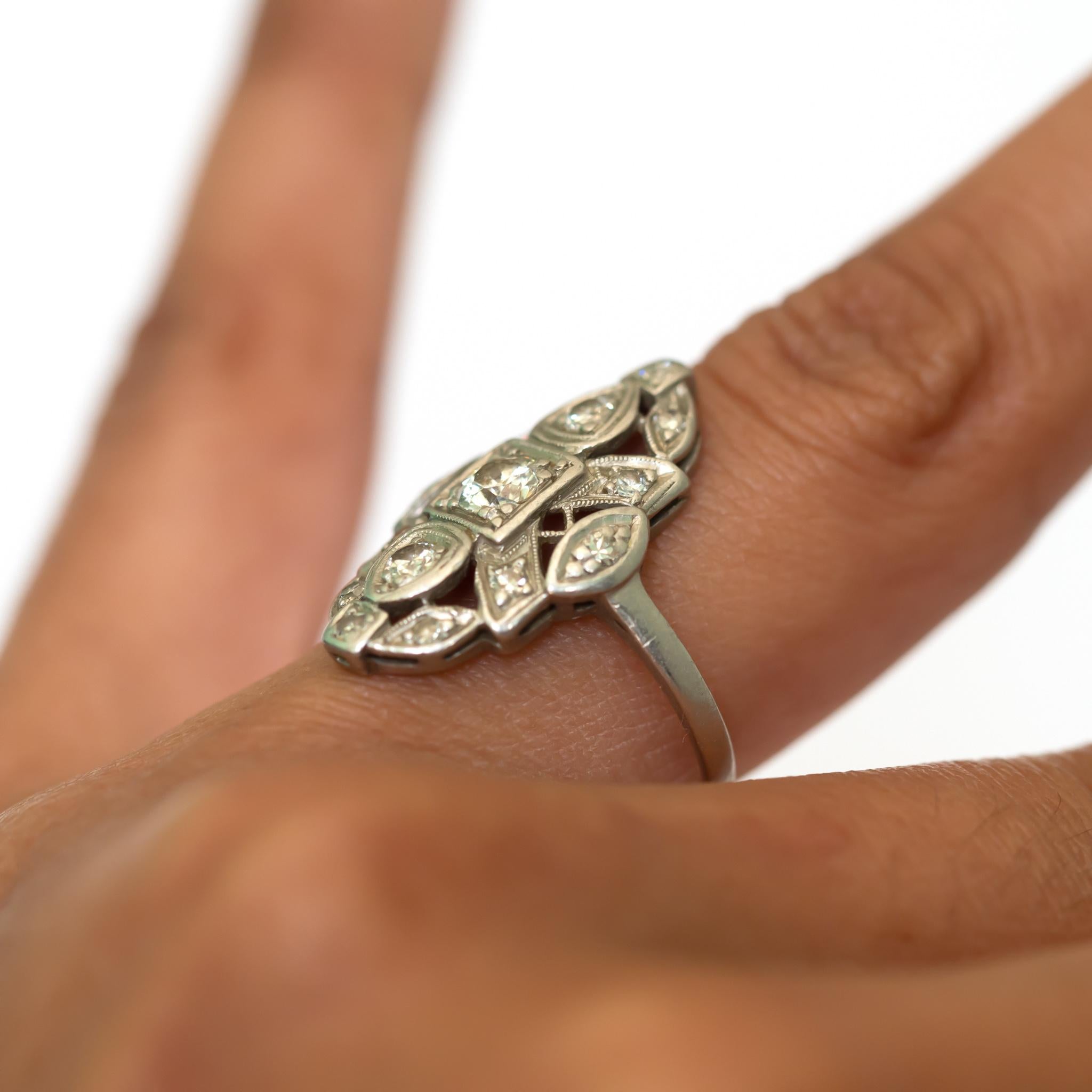 .50 Carat Diamond Platinum Ring In Good Condition For Sale In Hicksville, NY