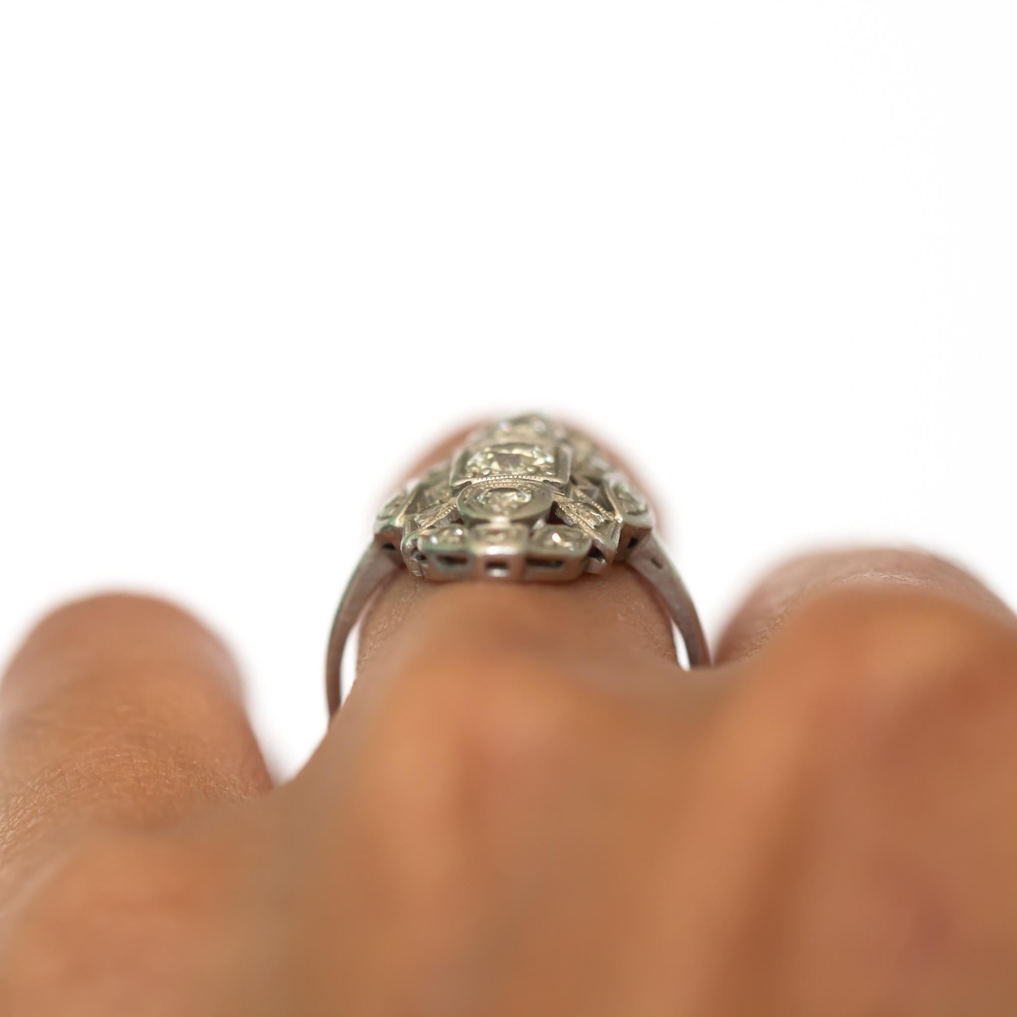 Women's .50 Carat Diamond Platinum Ring For Sale