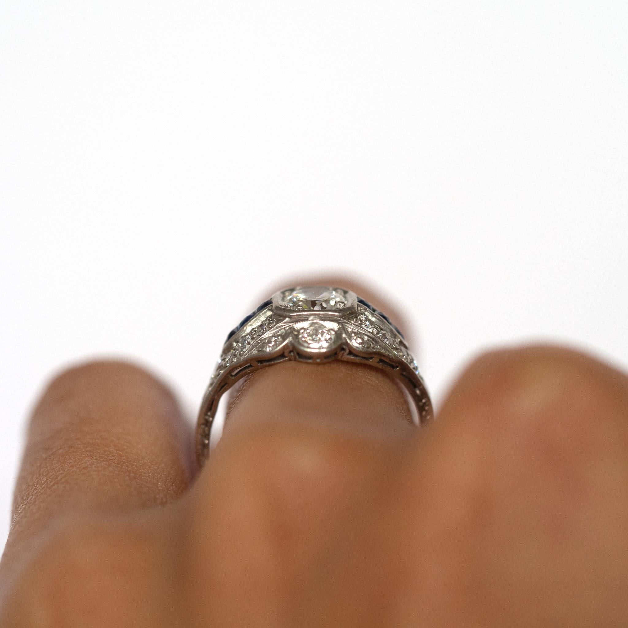 Women's .50 Carat Diamond Platinum Tiffany & Co. Engagement Ring
