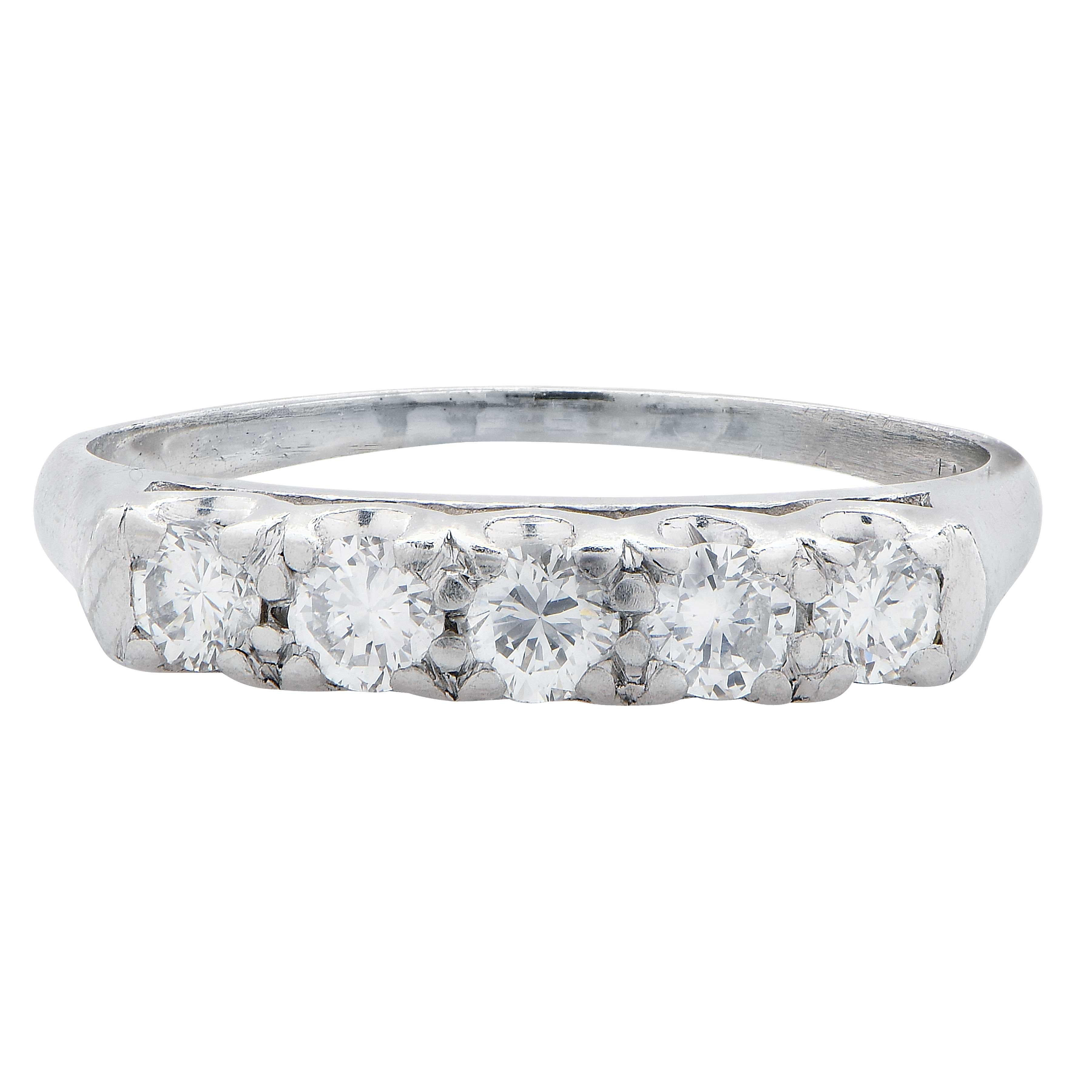 platinum .50 carat diamond ring