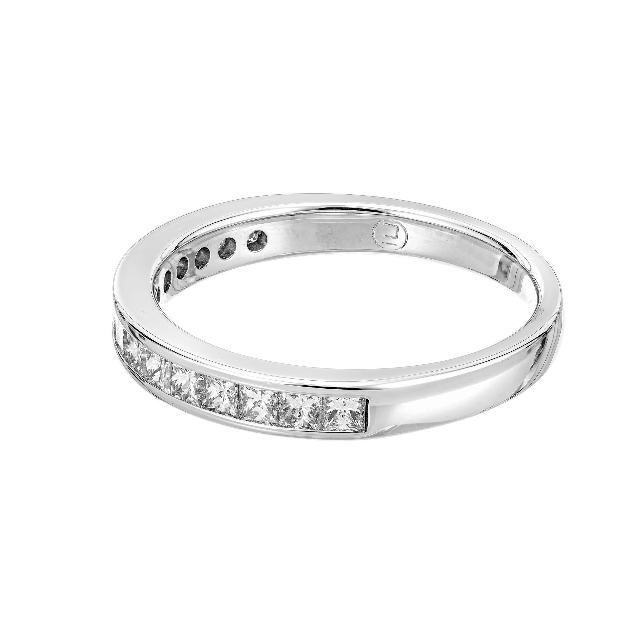 .50 Carat Diamond White Gold Wedding Band Ring In Excellent Condition For Sale In Stamford, CT