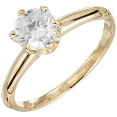 .50 Carat Diamond Yellow Gold Solitaire Engagement Ring