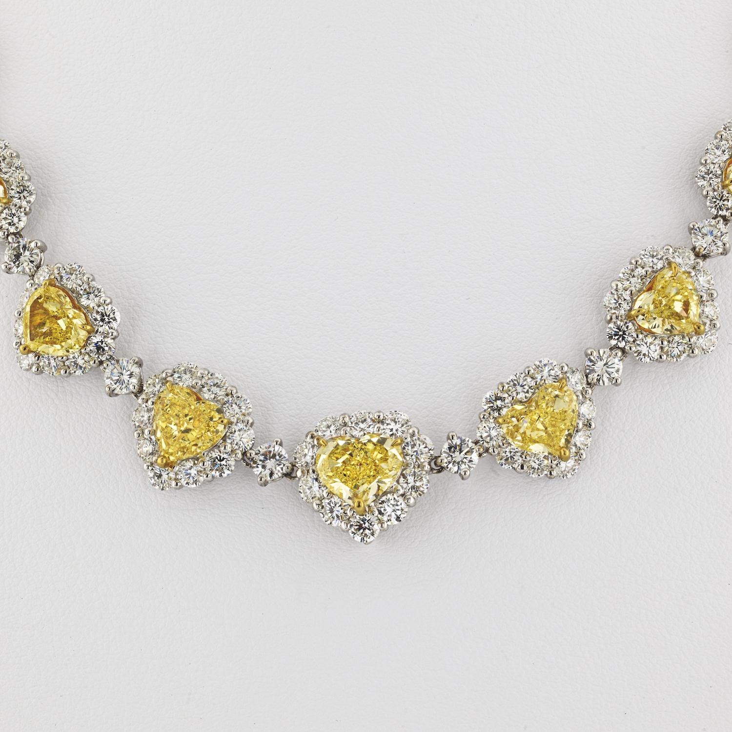 graff yellow diamond necklace