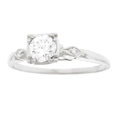 Art Deco .50ct Diamond set Gold Engagement Ring