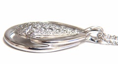 .50 Carat Natural Diamonds Pear Cluster Necklace 14 Karat