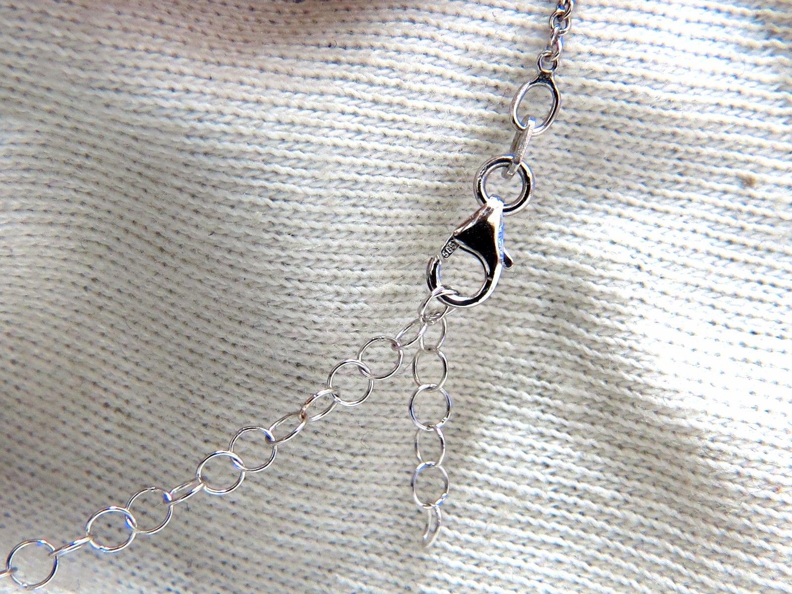 Women's or Men's .50 Carat Natural Diamonds Pear Cluster Necklace 14 Karat For Sale