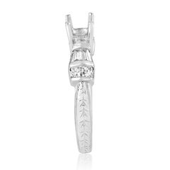 .50 Carat Platinum Diamond Engagement Ring Mounting