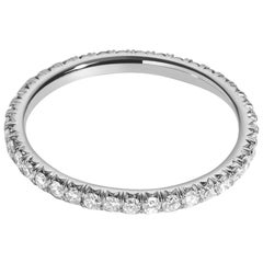 0::50 Karat Platinum Pavé Diamond Eternity Ehering