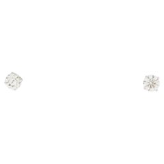 .50 Karat runde Diamant-Ohrringe  14K Weißgold  Elegant und Timeless