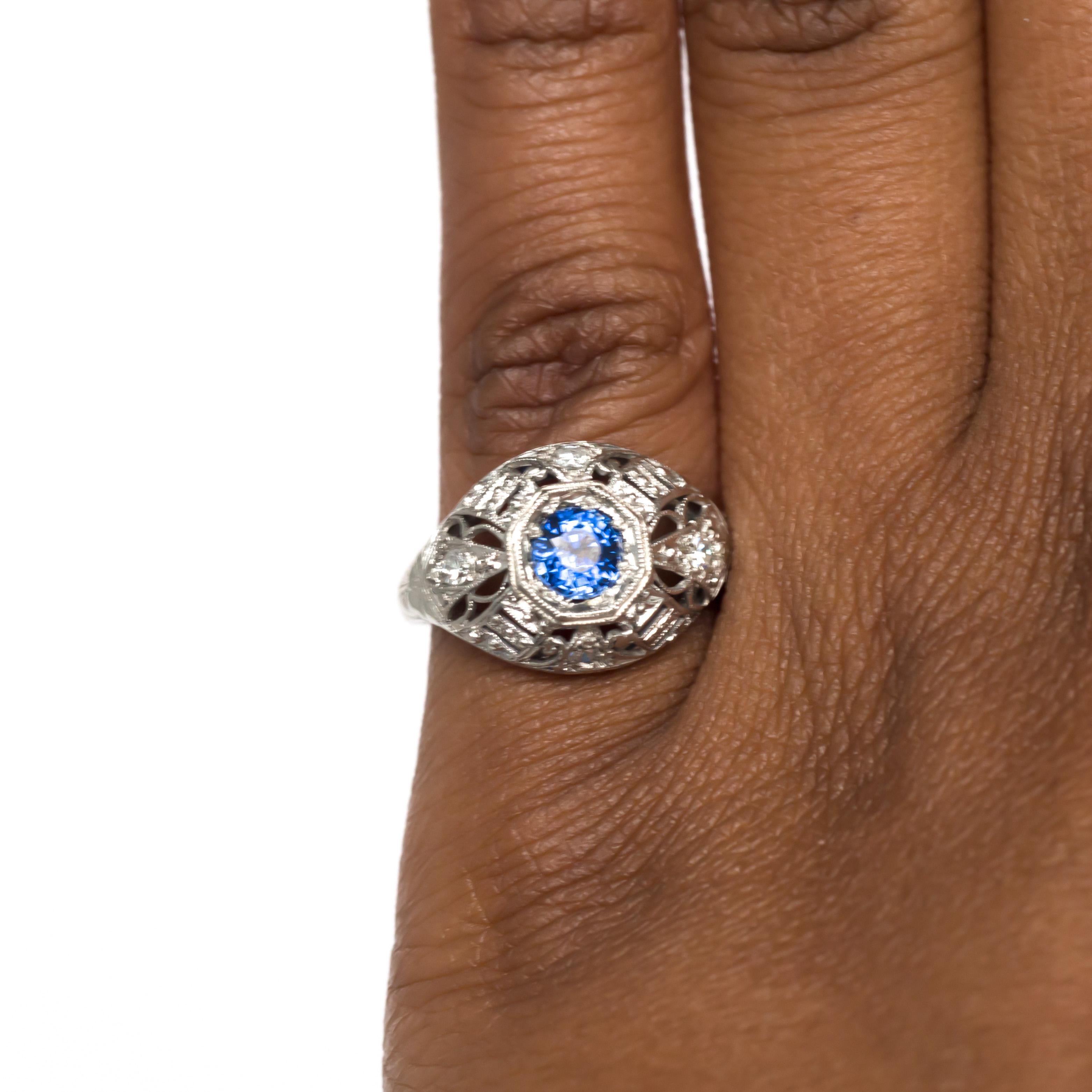 .50 Carat Sapphire Platinum Engagement Ring en vente 2