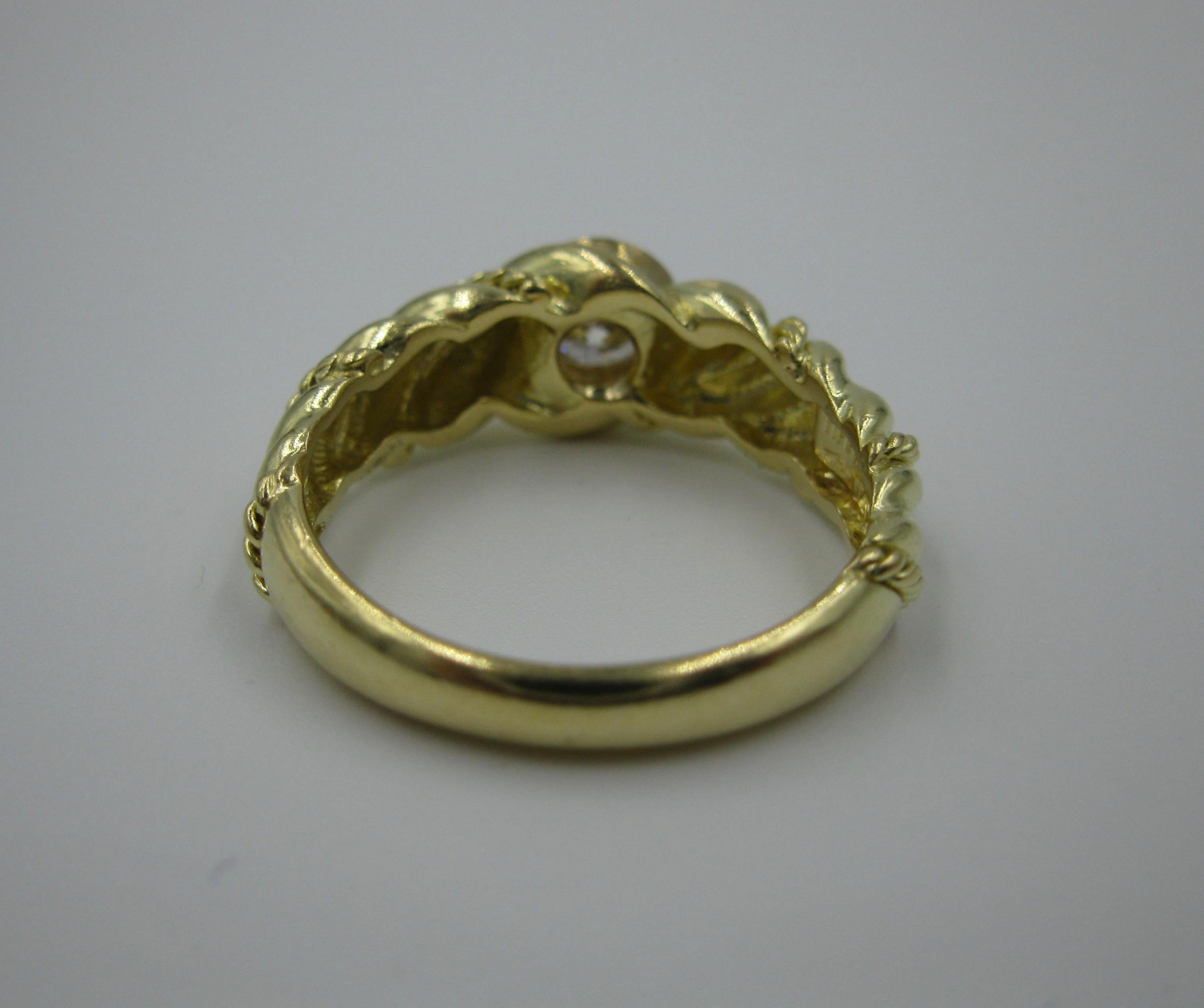 .50 Carat Tiffany & Co. Diamond Ring Engagement Ring E Color 18 Karat Gold 1