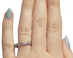 .50 Carat Total Weight Art Deco Diamond Platinum Engagement Ring
