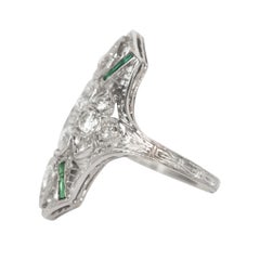 .50 Carat Total Weight Diamond Platinum Engagement Ring