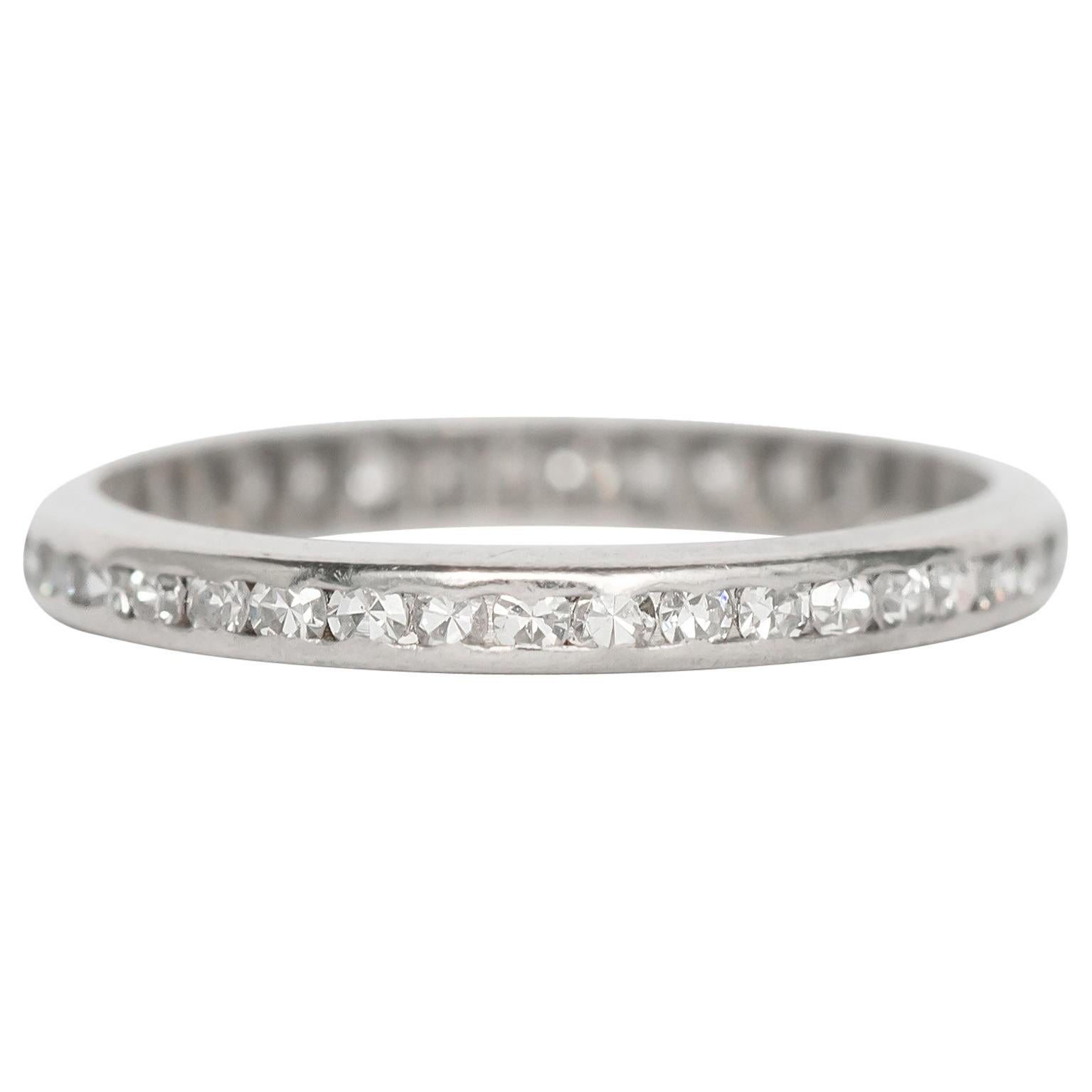 .50 Carat Total Weight Diamond Platinum Wedding Band