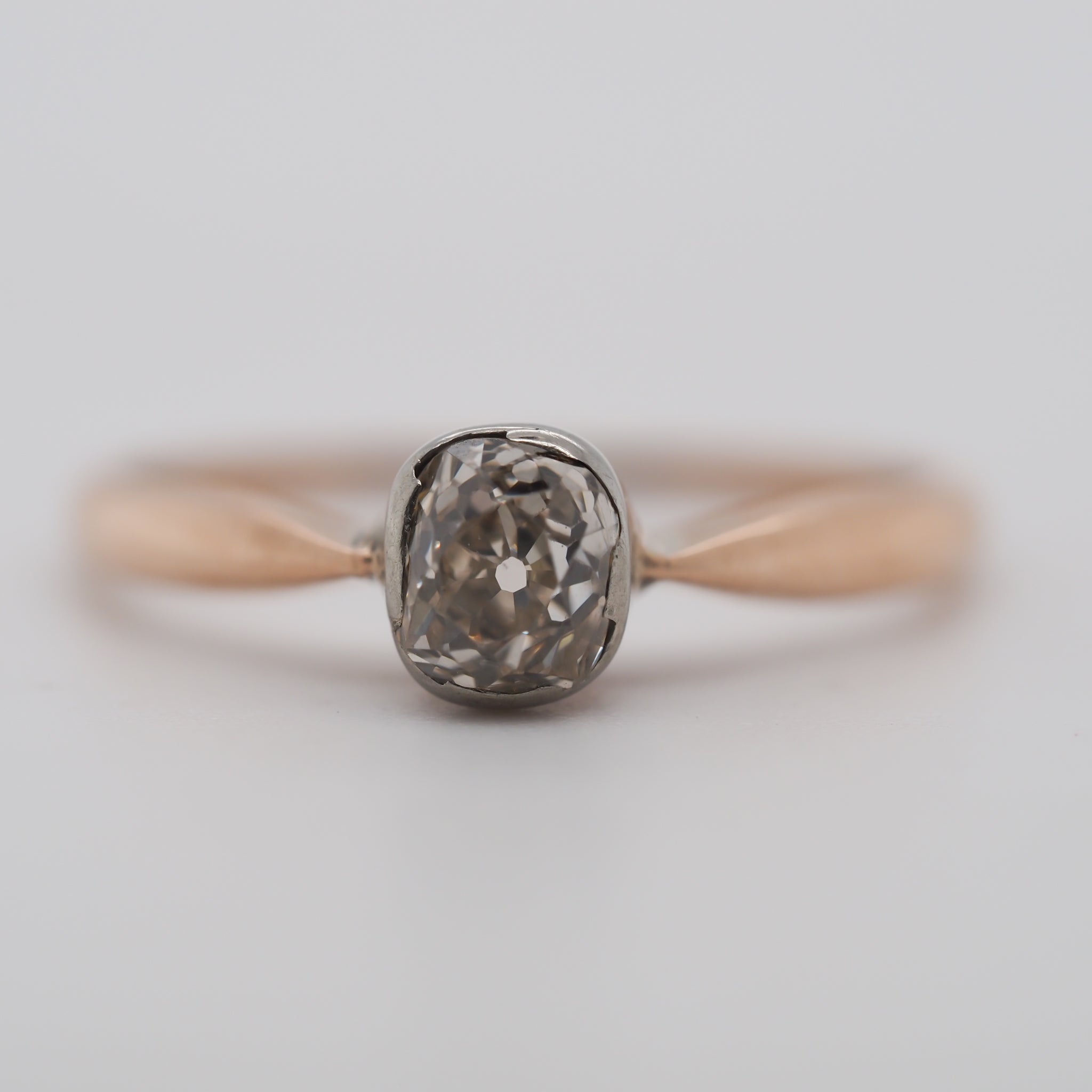   .50 carat Vintage Diamond 14 Karat Yellow Gold Engagement Ring
