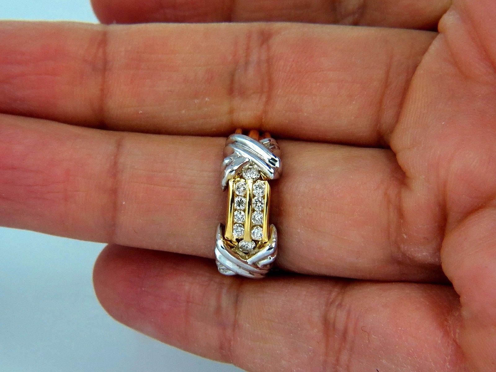 da uomo o donna Anello di .50 carati con diamanti a canale 