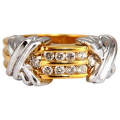 Used .50 Carat "X" Channel Diamonds Ring 14 Karat