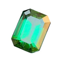 5.0 Carats Emerald Cut Green Tourmaline Gemstone for Jewellery from Afghanistan