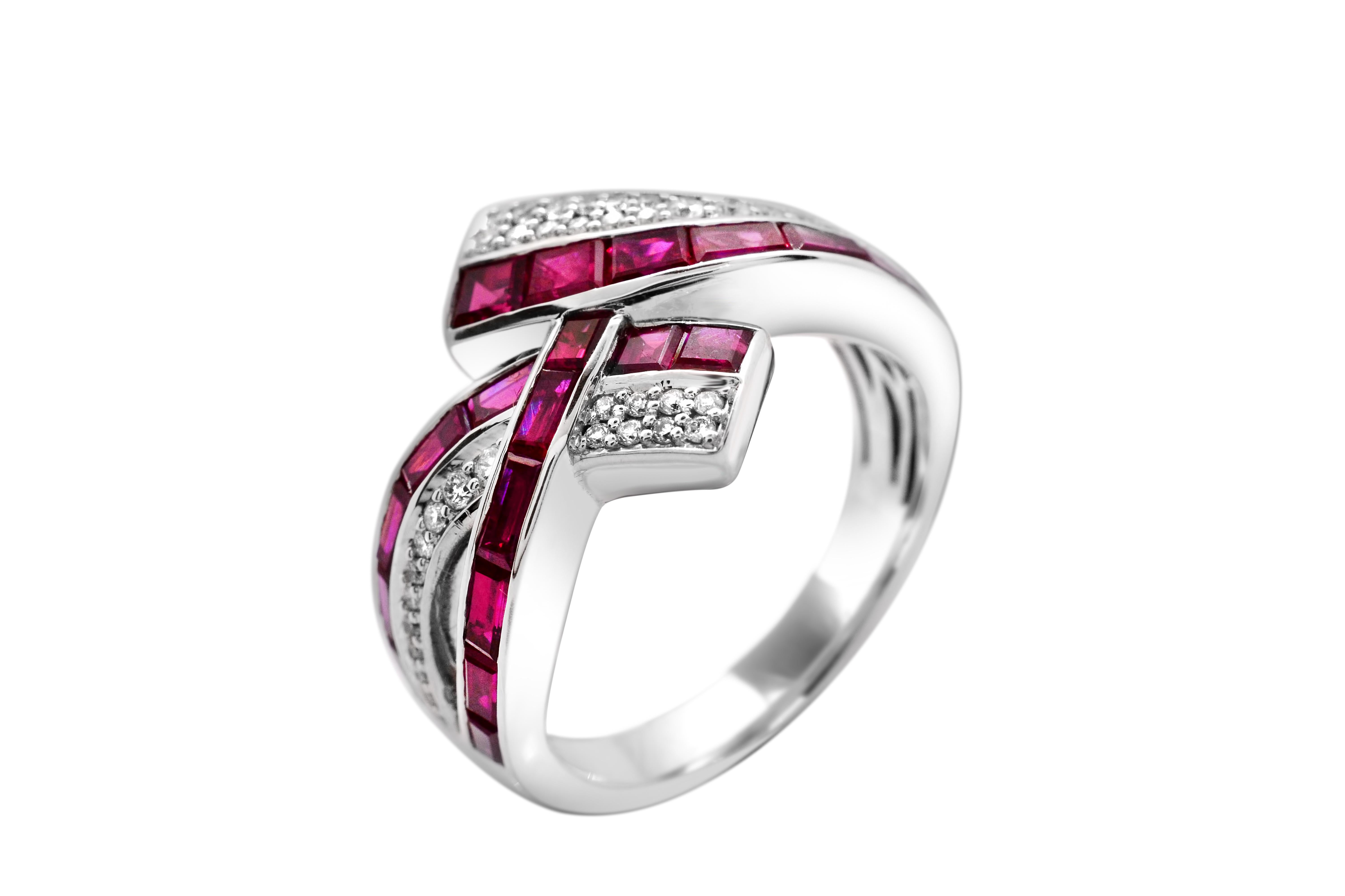 You will love this easy-to-wear cocktail bypass ring. It's a classic style with a 