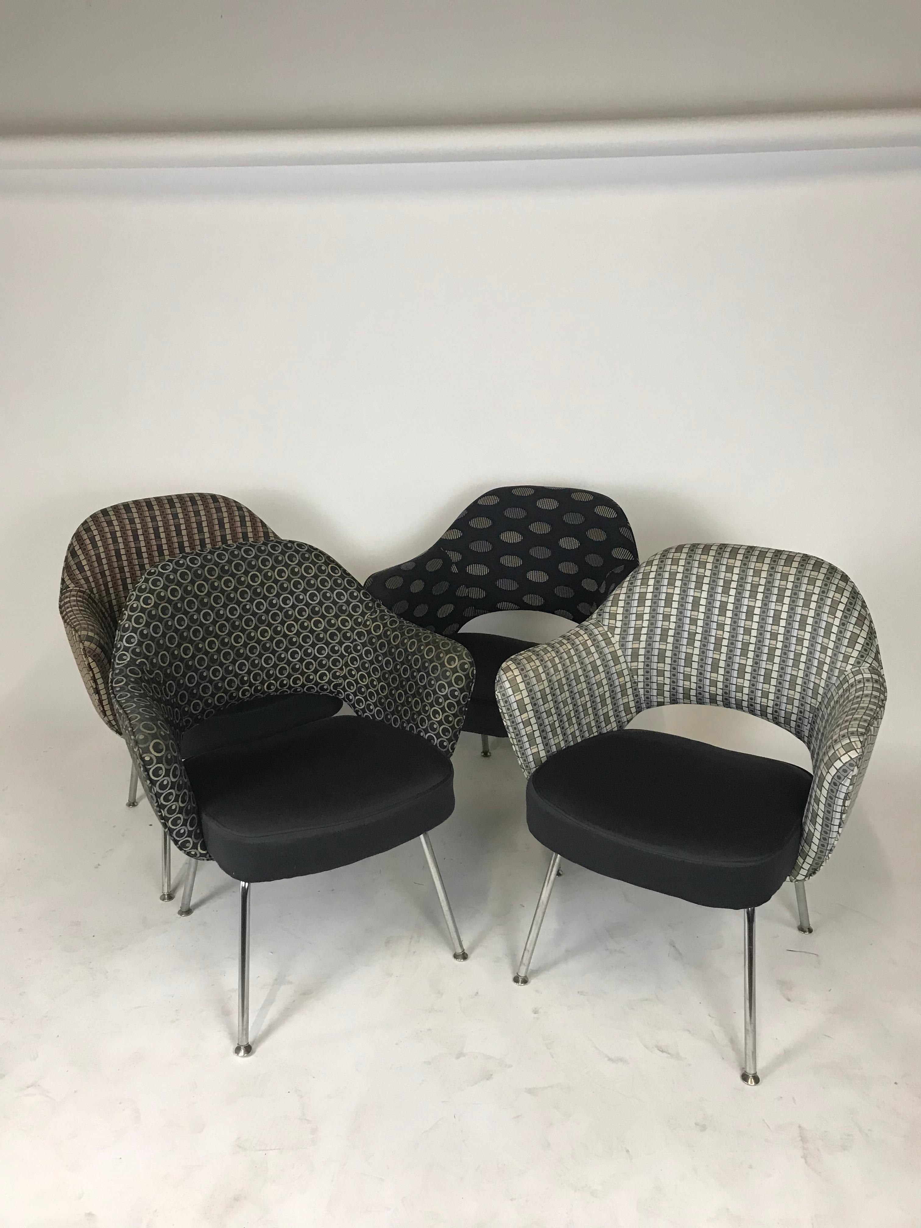 American 50 Classic Mid-Century Modern Eero Saarinen for Knoll Executive Armchairs Chairs