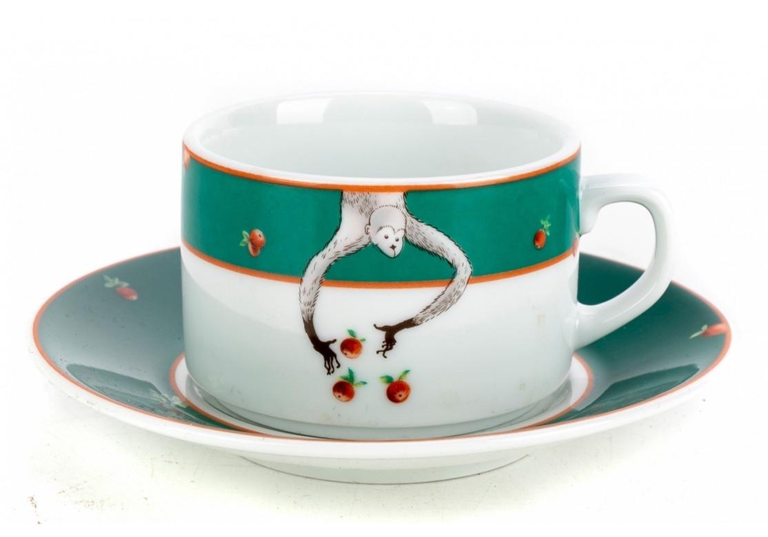 Hollywood Regency 48 Coffee/ Tea Cups and 48 Espresso Cups with Saucers from Le Cirque New York