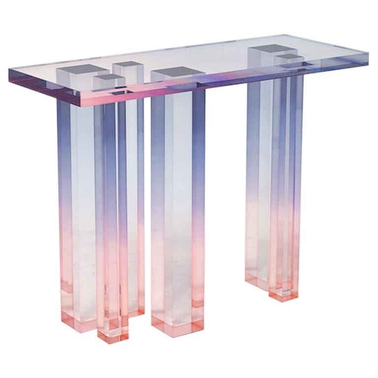 50% deposit Acrylic Console Table, Crystal Series, No. 3 by Saerom Yoon