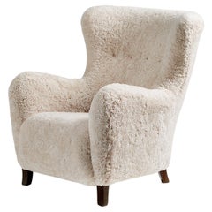 50% Deposit for Melissa - Pair of Sampo Sheepskin Wing Chairs