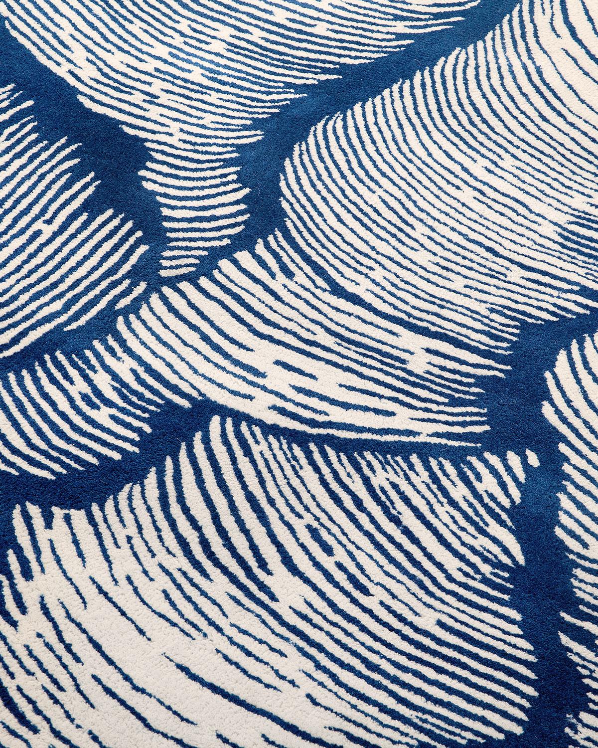 Italiano 50% deposit for one custom Round Blue Oceano 400 Rug - Client Matilda in vendita