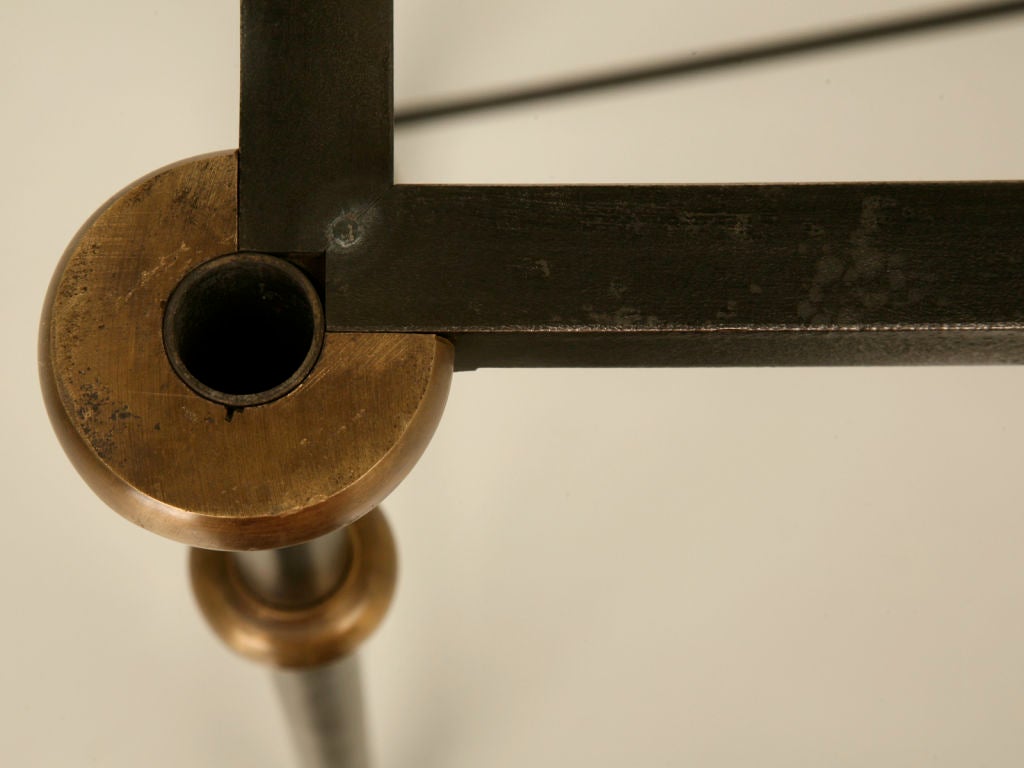 American Console Table Stainless Steel, Solid Bronze Connectors Made to order Any Size For Sale