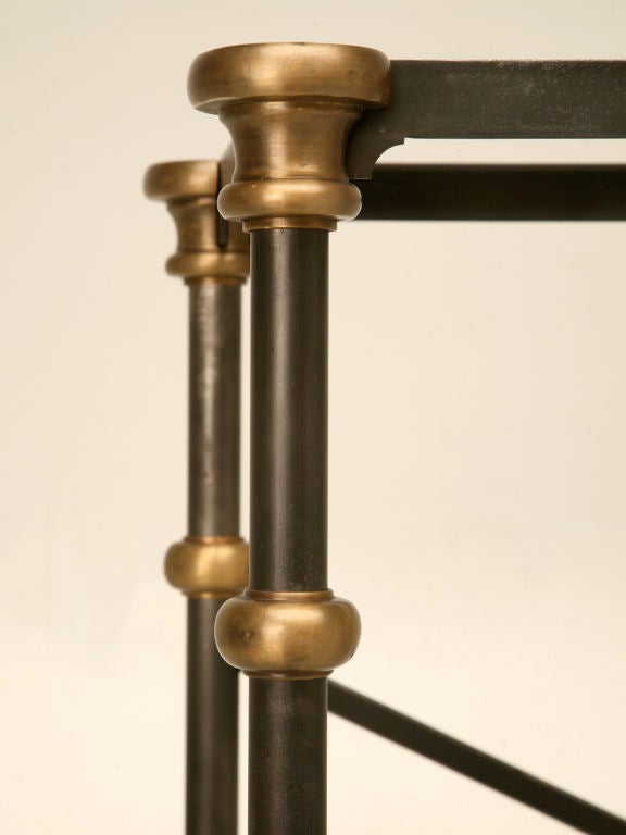 Welded Console Table Stainless Steel, Solid Bronze Connectors Made to order Any Size For Sale