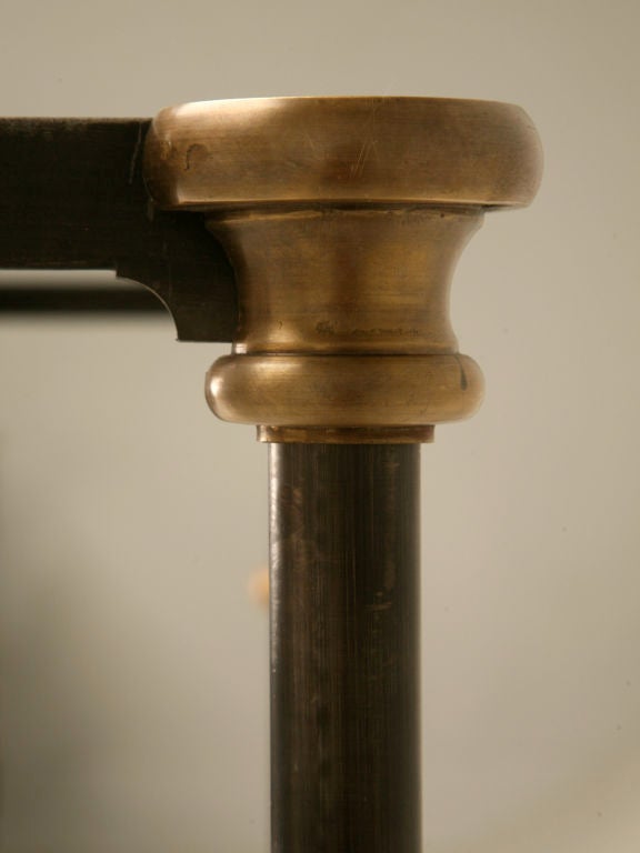 Console Table Stainless Steel, Solid Bronze Connectors Made to order Any Size In New Condition For Sale In Chicago, IL