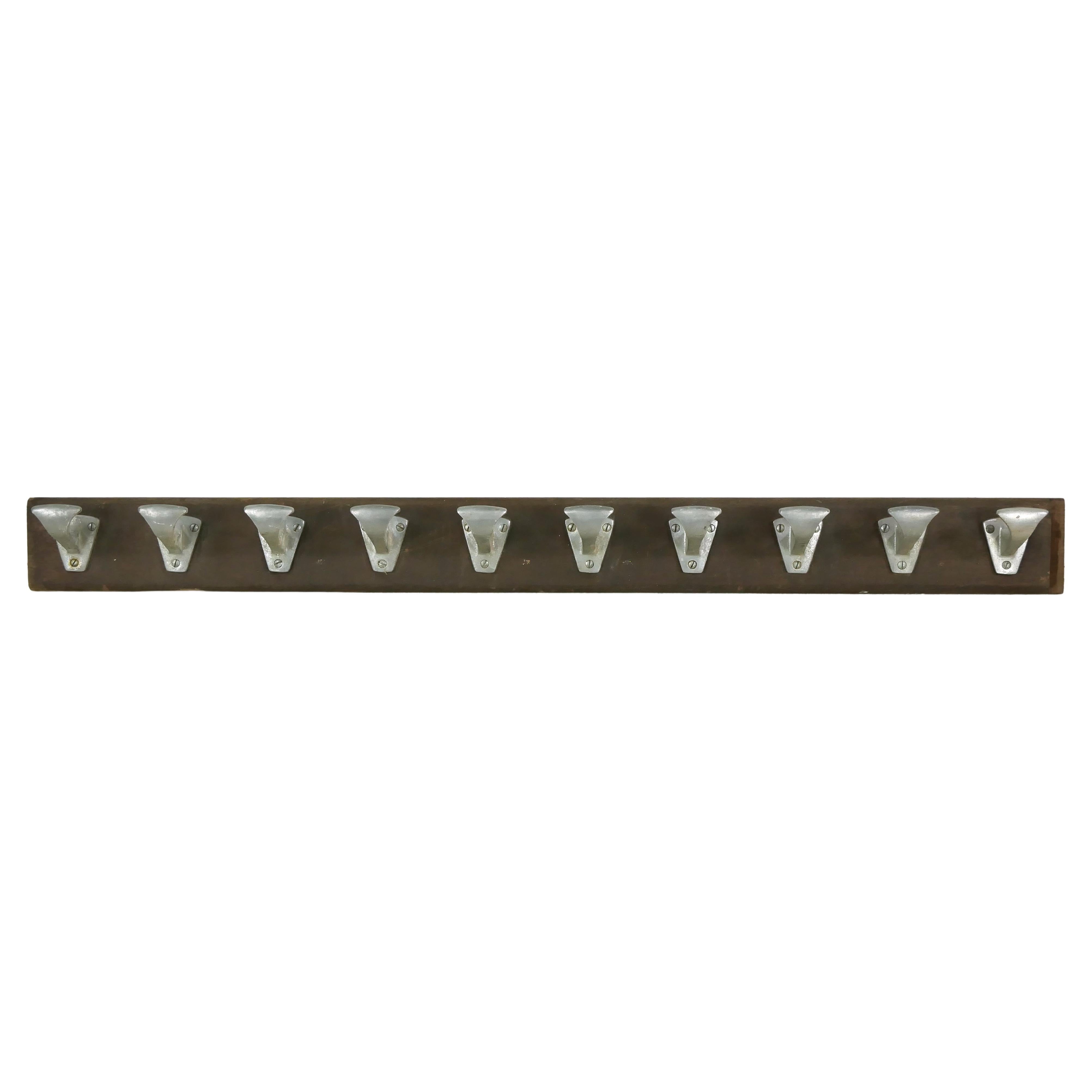 50 in. Appendiabiti europeo in alluminio a 10 ganci Wood
