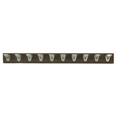 50 in. Appendiabiti europeo in alluminio a 10 ganci Wood