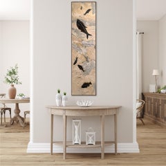 50 Million Year Old Fossil Fish Mural from the Green River Formation, Wyoming