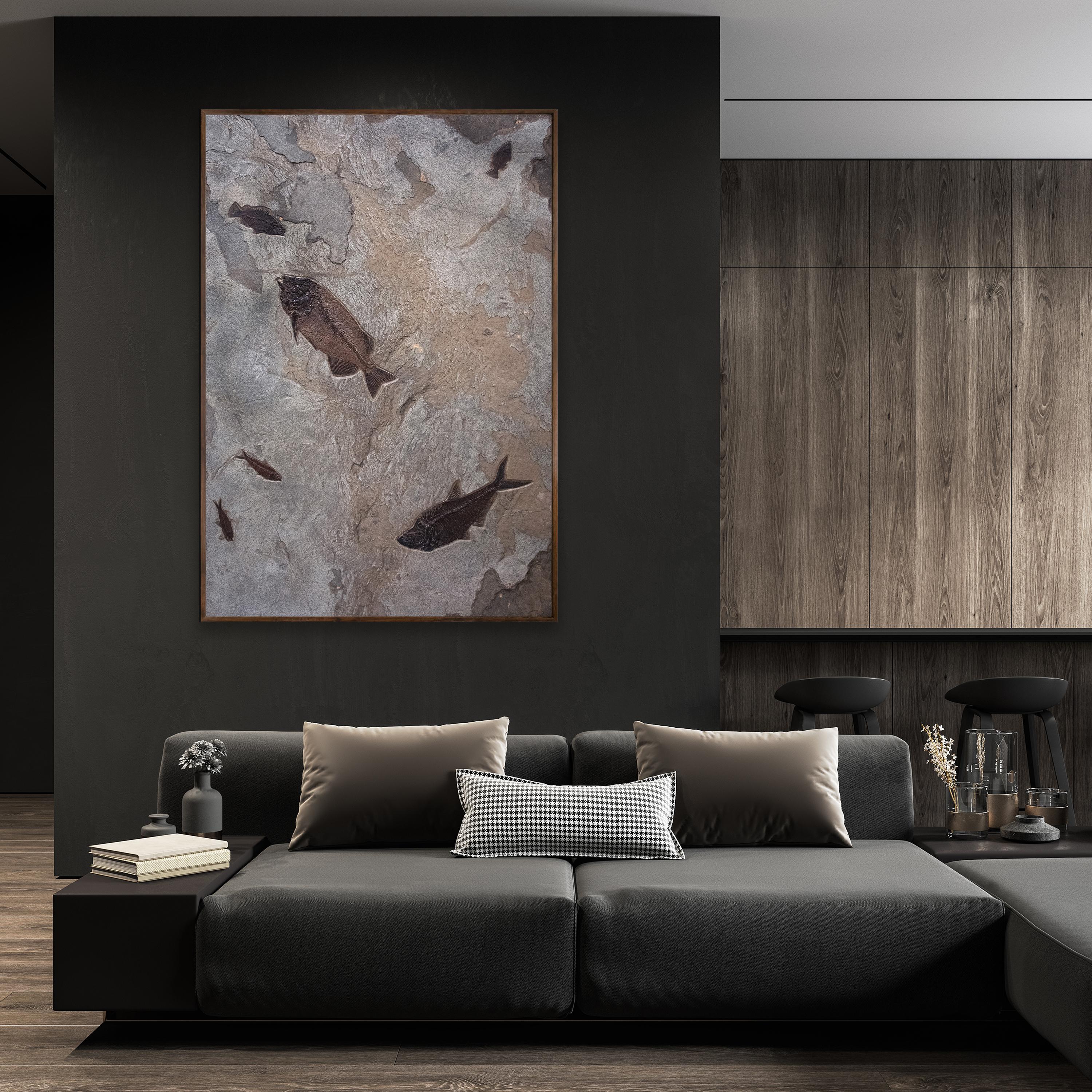 Immerse yourself in the timeless beauty of natural history with our exquisite collection of luxury fossil art. Showcasing breathtaking natural specimens from the legendary Green River Formation in Wyoming, each piece crafted by Green River Fossil
