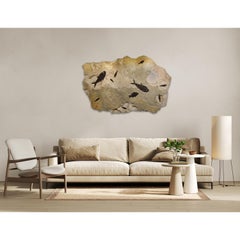 50 Million Year Old Fossil Fish Mural from the Green River Formation, Wyoming