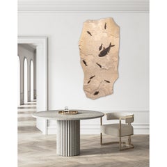 50 Million Year Old Fossil Fish Mural from the Green River Formation, Wyoming