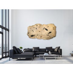 50 Million Year Old Fossil Fish Mural from the Green River Formation, Wyoming