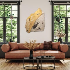 50 Million Year Old Fossil Fish Mural from the Green River Formation, Wyoming