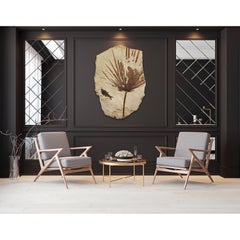 50 Million Year Old Fossil Palm Mural from the Green River Formation, Wyoming