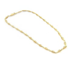 Fancy Link Chain Necklace in 14K