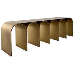 50% payment - Steel Gold Arch Bench by Pietro Franceschini 