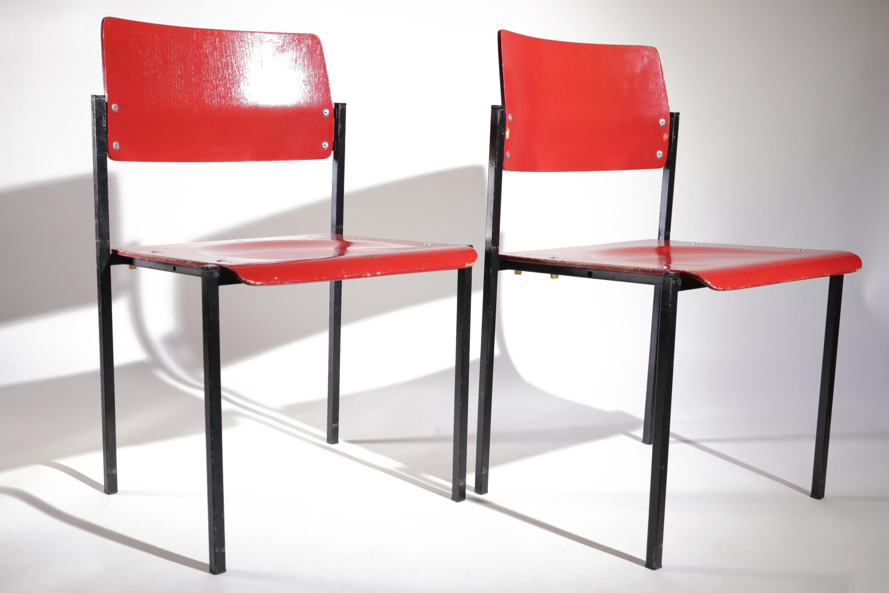 Rare Industrial Design School- Chairs Thonet Stacking Chairs 4