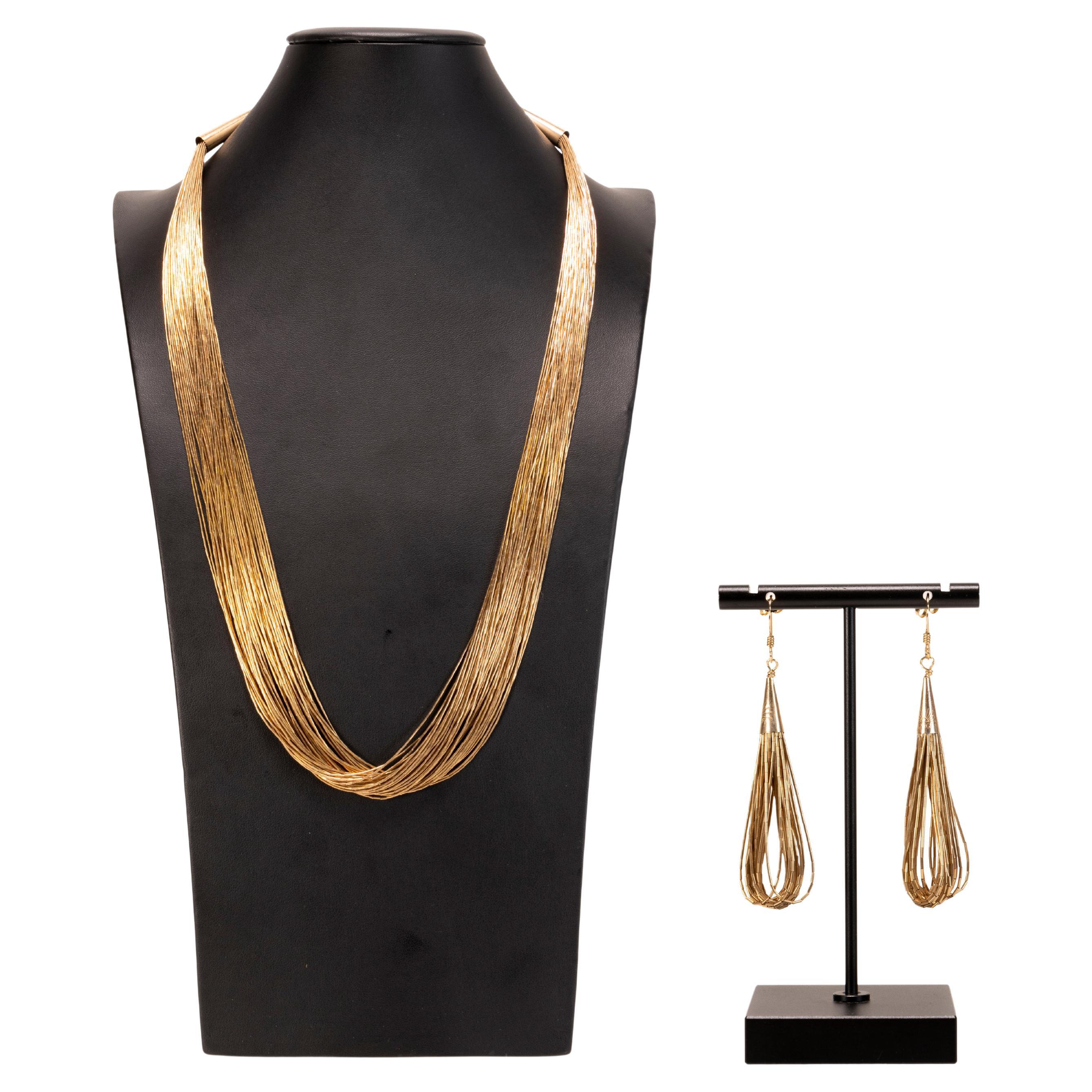 Stunning Rare Tommy Singer ThreeStrand Necklace For Sale at 1stDibs